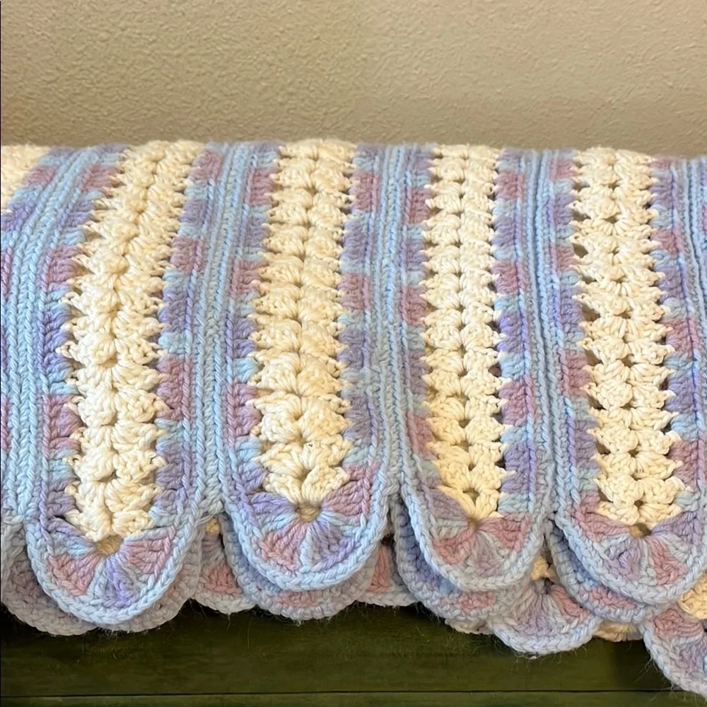 Pastel Crochet Blanket - Picture 7 of 9